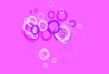 Açık Mor, benekli pembe vektör arkaplan. Doğa tarzında renkli baloncuklu soyut illüstrasyon. Güzel web siteleri için desen.