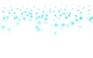 Disklerle açık yeşil vektör dokusu. Soyut arka planda bulanık kabarcıklar ve renkli gradyan. Reklamlar, broşürler için desen.