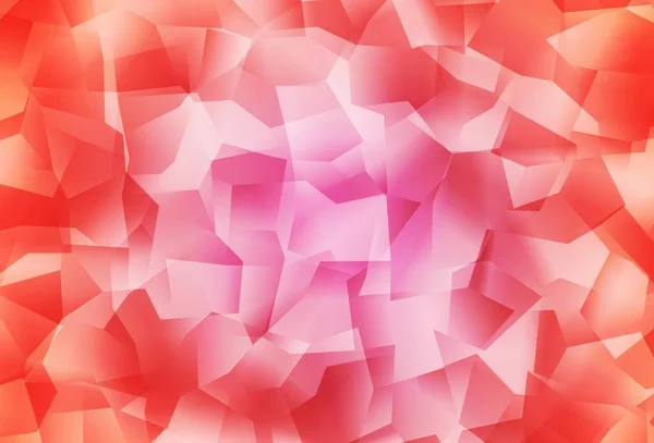 Light Pink vector low poly background. Triangular geometric sample with gradient.  A completely new design for your leaflet.