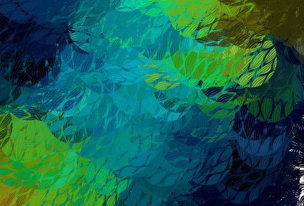 Modèle Vectoriel Bleu Clair Jaune Avec Des Formes Chaotiques Formes — Image vectorielle