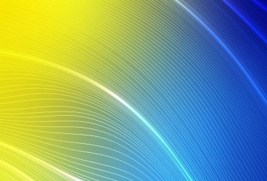 Açık mavi, sarı vektör renkli bulanık arkaplan. Soyut ve gradyan renkte renkli çizimler. İş tasarımınız için yeni biçim.