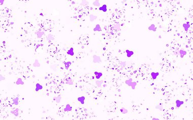 Rastgele şekilli açık mor vektör deseni. Soyut gradyan şekilli basit renkli çizimler. Bir cep telefonu için arka plan.