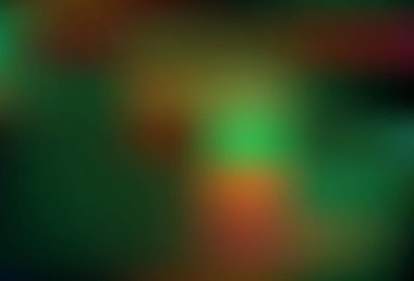 Koyu yeşil, sarı vektör soyut bulanık arkaplan. Soyut ve gradyan renkte renkli çizimler. Tasarımlar için arka plan.