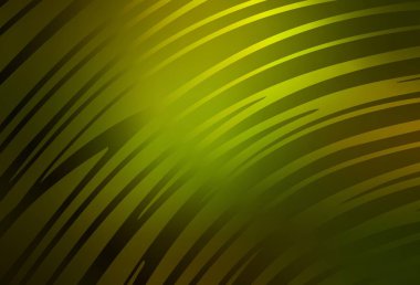 Çizgileri olan koyu yeşil vektör arkaplan. Değişken çizgileri olan renkli soyut çizimler. Marka kitabı için şık bir desen.