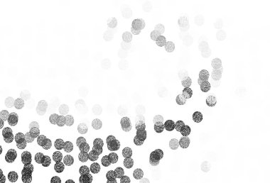 Çemberli hafif gri vektör şablonu. Renkli su damlaları olan modern soyut çizimler. Fütürist reklamlar ve kitapçıklar için şablon.