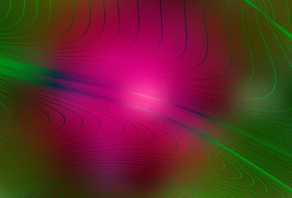 Σκούρο Ροζ Πράσινο Διανυσματικό Φόντο Ρυτίδες Μια Αφηρημένη Εικόνα Περιμέτρου — Διανυσματικό Αρχείο