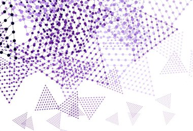 Açık Mor, kristalli pembe vektör şablonu, daireler. Renkli noktalı modern soyut çizimler. Poster ve afiş için en iyi tasarım.