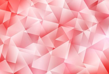 Açık kırmızı vektör üçgen arkaplan parlıyor. Gradyanı olan üçgen geometrik örnek. İşiniz için en iyi üçgen tasarım.