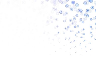 Noktalı açık mor vektör arkaplanı. Bulanık dekoratif tasarım baloncuklu soyut tarzda. Güzel web siteleri için desen.