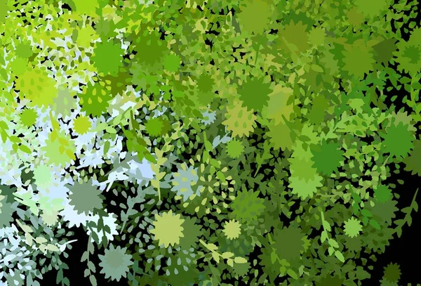 Texture Vectorielle Vert Clair Jaune Avec Des Formes Abstraites Illustration — Image vectorielle