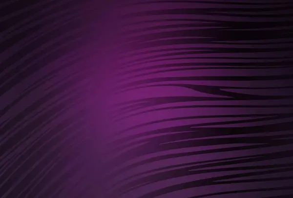 Dunkelrosa Vektorhintergrund Mit Geschwungenen Linien Leuchtend Bunte Illustration Einfachen Kurvenstil — Stockvektor