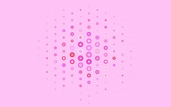 Светло Фиолетовый Розовый Вектор Искушают Кругами Размытый Декоративный Дизайн Абстрактном — стоковый вектор
