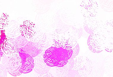 Açık Mor, soyut şekilli pembe vektör dokusu. Soyut tarzda rengarenk gradyan şekilleri olan bir resim. Web siteniz için basit tasarım.