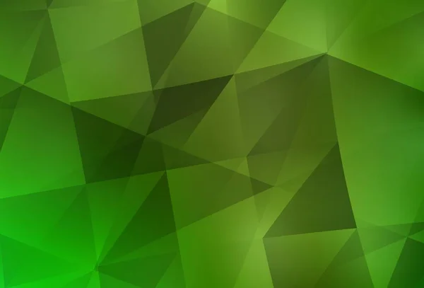 Світло Зелений Жовтий Векторний Багатокутний Візерунок Блискуча Абстрактна Ілюстрація Елегантними — стоковий вектор