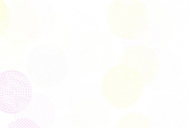 Açık Pembe, benekli sarı vektör arkaplan. Soyut arka planda bulanık kabarcıklar ve renkli gradyan. Reklamlar, broşürler için desen.