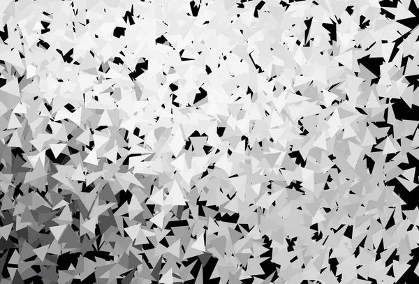 Темно Серый Векторный Фон Многоугольным Стилем Абстрактная Градиентная Иллюстрация Треугольниками — стоковый вектор