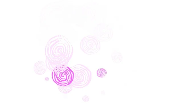 Светло Фиолетовый Розовый Вектор Элегантный Фон Фасадами Эскизные Цветки Белом — стоковый вектор