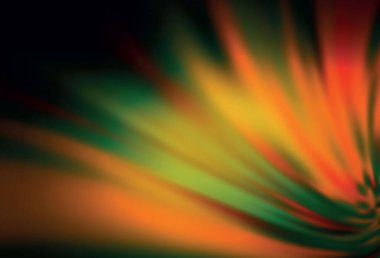 Koyu turuncu vektör parlak deseni bulanıklaştırdı. Gradyan ile modern soyut çizim. İşiniz için yepyeni bir tasarım..