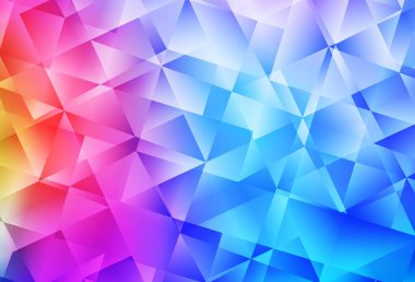 Açık mavi, kırmızı vektör soyut çokgen desen. Çokgen şekilli bir örnek. Arkaplanlarınız için desenli desen.