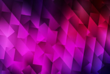 Çizgileri, dikdörtgenleri olan koyu pembe vektör düzeni. Dikdörtgenleri ve kareleri olan güzel bir çizim. Şablon bir arkaplan olarak kullanılabilir.