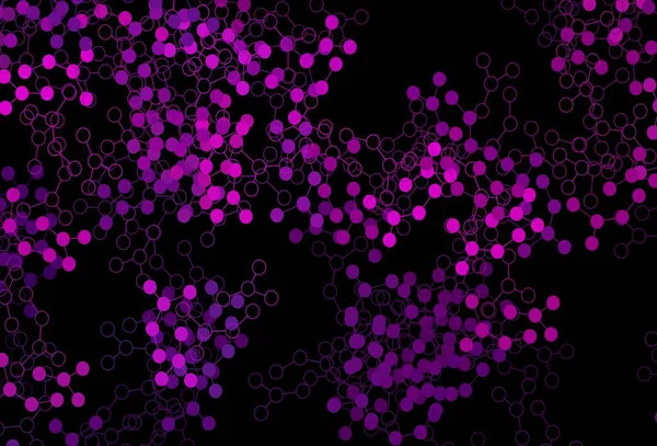 带有人工智能结构的深紫色矢量模板 用人工智能的真实结构展示五彩斑斓的图解 海报图案 技术横幅 — 图库矢量图片
