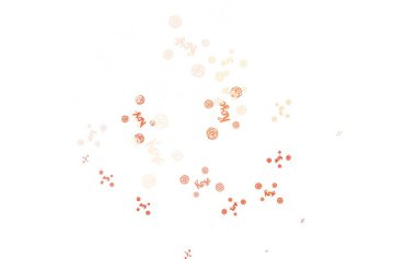 Açık kırmızı vektör arkaplanda çiçekler ve güller var. Karalama tarzında çiçekli soyut illüstrasyon. İşiniz için yepyeni bir tasarım..