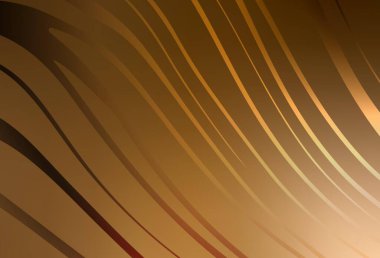 Eğri çizgileri olan koyu turuncu vektör arka planı. Alnında çizgiler olan soyut bir çizim. Cep telefonu ekranları için arkaplan.