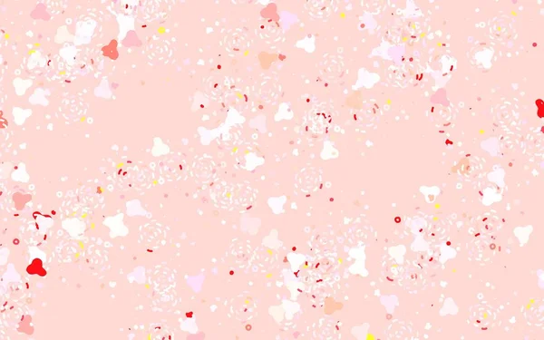 Шаблон Вектора Светло Розового Цвета Хаотичными Формами Декоративный Дизайн Абстрактном — стоковый вектор