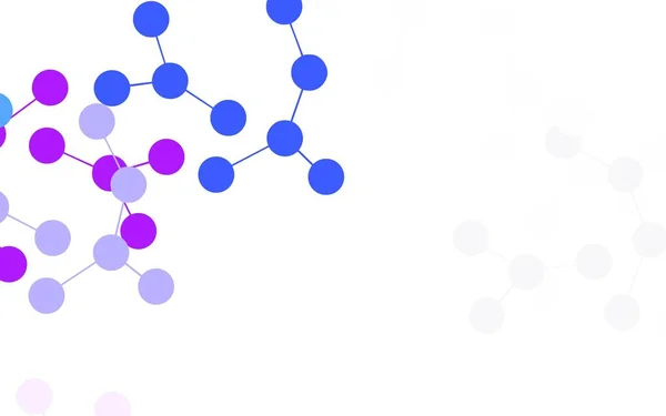 浅粉色 蓝色矢量背景与人工智能数据 在抽象模板上显示Ai形状的示例 海报图案 技术横幅 — 图库矢量图片