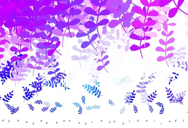 Ανοιχτό Ροζ Μπλε Διάνυσμα Κομψή Ταπετσαρία Φύλλα Μια Αόριστη Αφηρημένη — Διανυσματικό Αρχείο