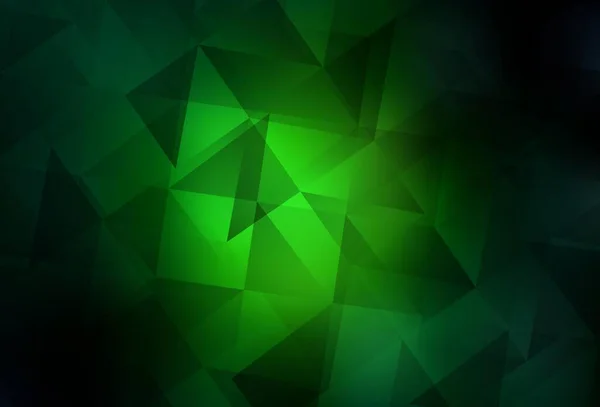 Σκούρο Πράσινο Διάνυσμα Χαμηλό Poly Φόντο Τριγωνικό Γεωμετρικό Δείγμα Κλίση — Διανυσματικό Αρχείο