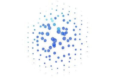 Açık Mavi, noktalı yeşil vektör arkaplanı. Doğa tarzında renkli baloncuklu soyut illüstrasyon. Güzel web siteleri için desen.