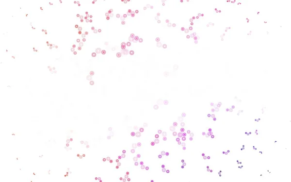 Rose Clair Texture Vectorielle Rouge Avec Disques Bulles Floues Sur — Image vectorielle