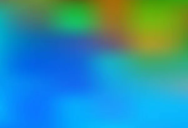 浅蓝色 绿色矢量模糊了发光抽象模板 用渐变设计的闪光抽象图解 设计的背景 — 图库矢量图片