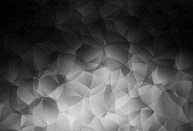 Rastgele şekilli koyu gri vektör deseni. Renkli rastgele şekillerle modern soyut illüstrasyon. Web siteniz için basit tasarım.