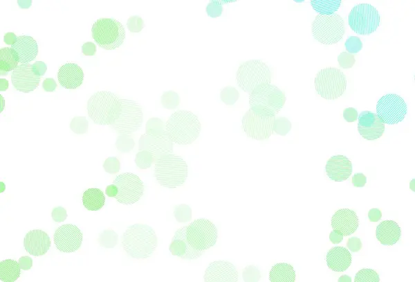 Ljusgrön Vektor Layout Med Cirkelformer Modern Abstrakt Illustration Med Färgglada — Stock vektor