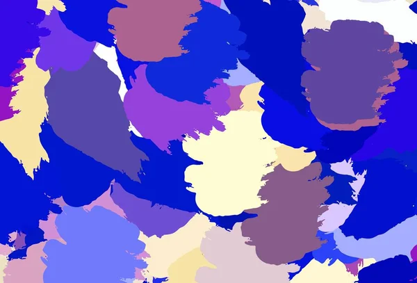 Rosa Claro Modelo Vetor Azul Com Formas Caóticas Ilustração Abstrata — Vetor de Stock