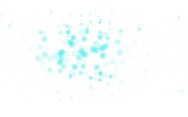 Açık Mavi, noktalı yeşil vektör arkaplanı. Bulanık dekoratif tasarım baloncuklu soyut tarzda. Güzel web siteleri için desen.