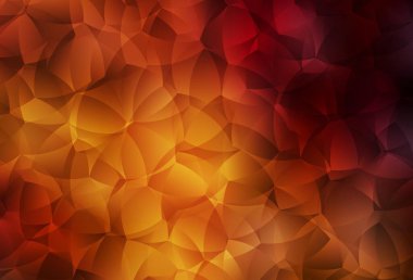Memphis şekilli koyu turuncu vektör arkaplan. Soyut tarzda rengarenk gradyan şekilleri olan bir resim. Duvar kağıtları için zarif tasarım.