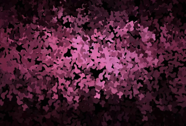 Patrón Vectorial Rosa Oscuro Con Formas Aleatorias Ilustración Con Formas — Vector de stock