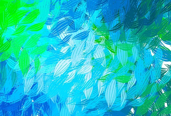 Hellblaue Grüne Vektortextur Mit Abstrakten Formen Einfache Farbenfrohe Illustration Mit — Stockvektor