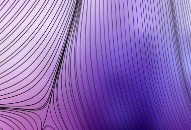 Açık Mor, pembe çizgili vektör düzeni. Alnında çizgiler olan soyut bir çizim. Posterler ve afişler için iş tasarımı.