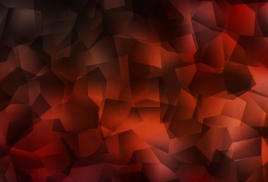 Koyu kırmızı vektör çokgen arkaplan. Üçgenlerden oluşan parlayan çokgen çizimler. İş tasarımınız için yepyeni bir tarz.
