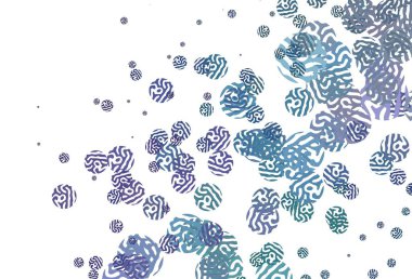 Açık pembe, soyut şekilli mavi vektör arkaplan. Soyut gradyan şekilli basit renkli çizimler. İşiniz için en iyi akıllı tasarım.