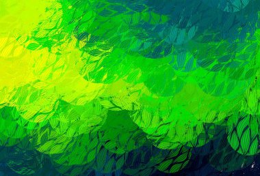 Açık yeşil, soyut şekilli sarı vektör dokusu. Rastgele şekillerle soyut tarzda dekoratif tasarım. İşiniz için en iyi akıllı tasarım.