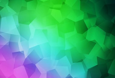 Açık pembe, rastgele şekilli yeşil vektör deseni. Modern tarzda değişen renkli kaotik formlar. Duvar kağıtları için zarif tasarım.