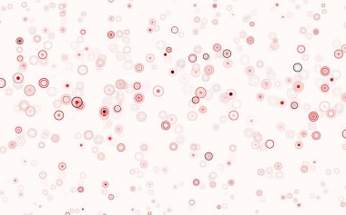 Açık Pembe, baloncuklu kırmızı vektör arka planı. Renkli su damlaları olan modern soyut çizimler. İş ilanınız için tasarım.