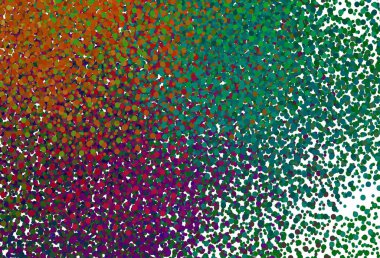 Disklerle koyu renkli vektör dokusu. Doğa tarzında renkli baloncuklu soyut illüstrasyon. Poster ve web siteleri için tasarım.