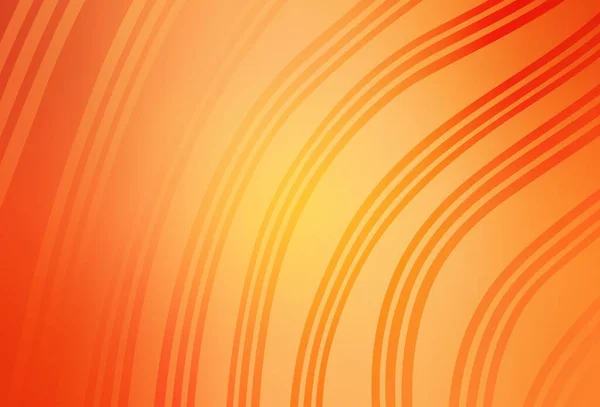 Plantilla Vectorial Naranja Claro Con Líneas Iris Una Ilustración Colorida — Vector de stock