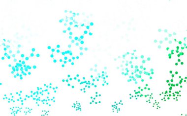 Yapay zeka yapısına sahip açık yeşil vektör şablonu. Parlak renkli bir illüstrasyon ve yapay zekanın gerçek yapısı. Teklif verilerinin tanıtımı için akıllı tasarım.